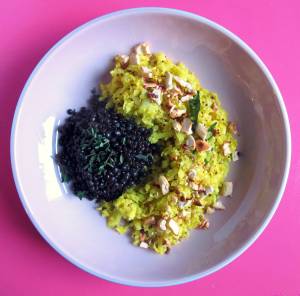 blumenkohl-couscous couscous glutenfrei-couscous ayurveda-couscous ayurveda rolling tiger beluga-linsen beluga-balsamico copyright by julia wunderlich