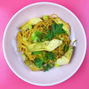 fruehlingspasta detoxpasta detoxbowl ayurveda-kur ayurveda-essen artschoken-pasta copyright by julia wunderlich