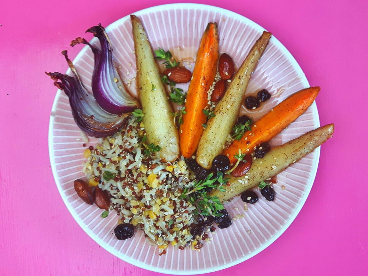 Süßkartoffel-Birnen aus dem&nbsp;Ofen